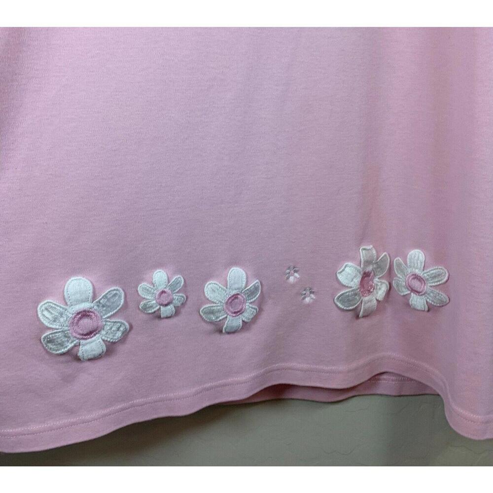 NEEDLE & THREAD T-SHIRT Maxi Dress Pink White Flowers 0067 - Picture 3 of 6